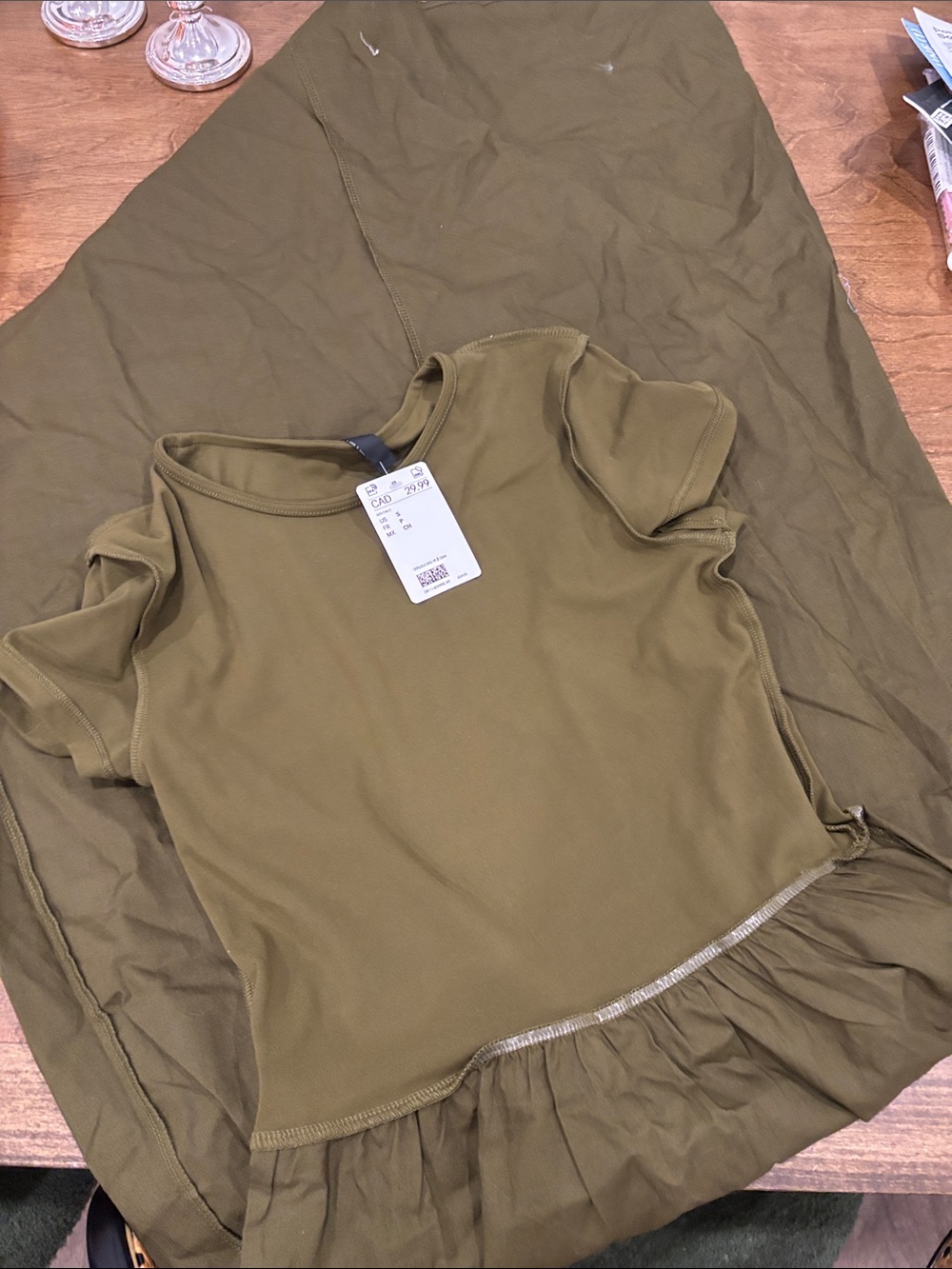 NWT H&M maxi green dress